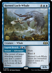 Horned Loch-Whale // Lagoon Breach (Promo Pack) [Wilds of Eldraine Promos] | Good Games North