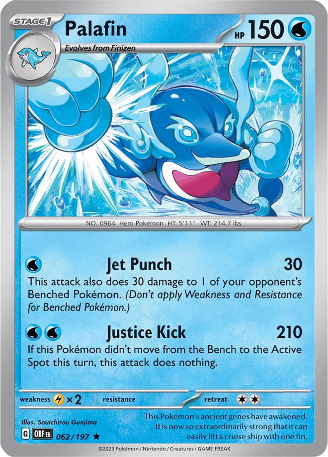 Palafin (062/197) (Theme Deck Exclusive) [Scarlet & Violet: Obsidian Flames] | Good Games North