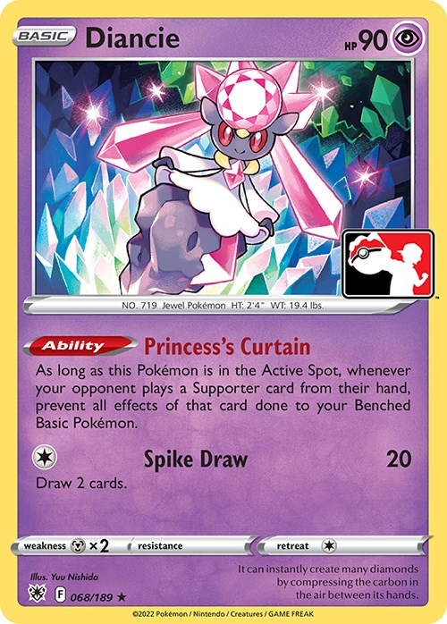 Diancie (068/189) [Prize Pack Series Three] | Good Games North