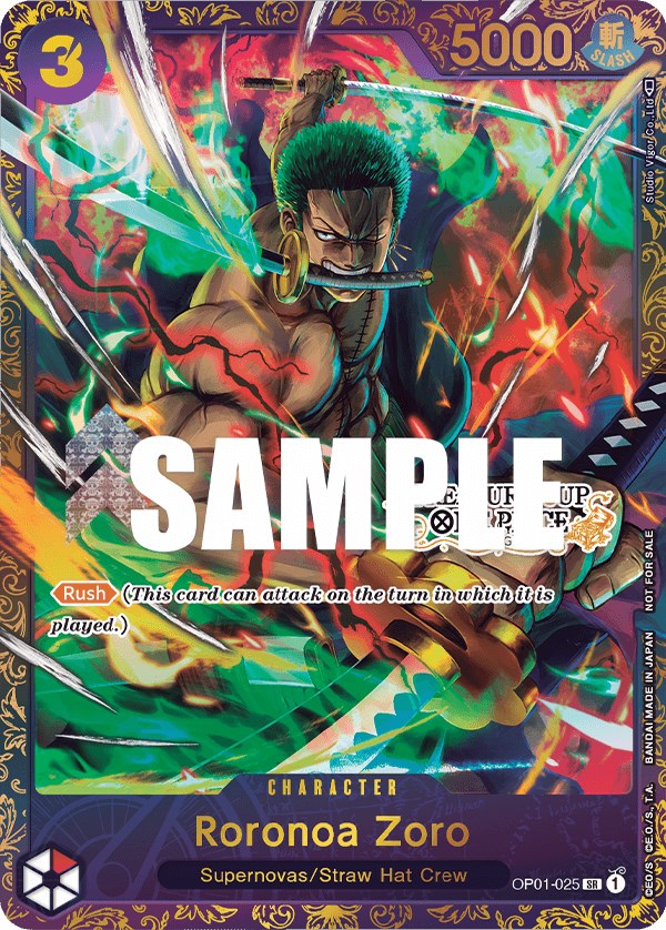Roronoa Zoro (OP01-025) (Treasure Cup) [One Piece Promotion Cards] | Good Games North