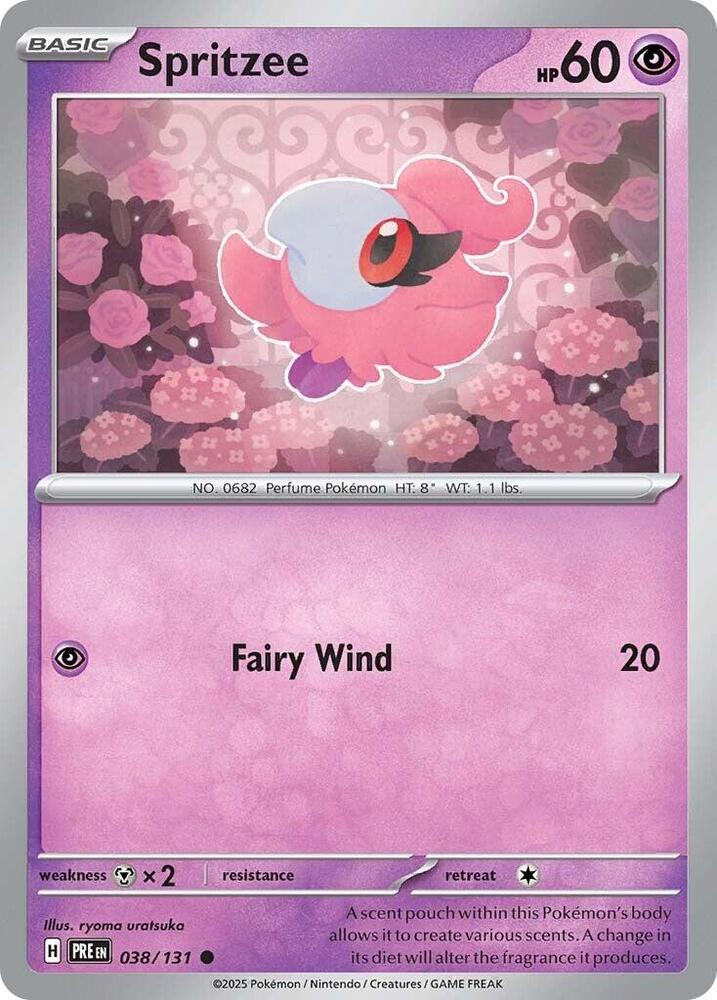 Spritzee (038/131) [Scarlet & Violet: Prismatic Evolutions] | Good Games North