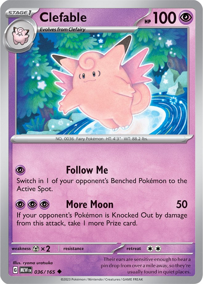 Clefable (036/165) [Scarlet & Violet 151] | Good Games North