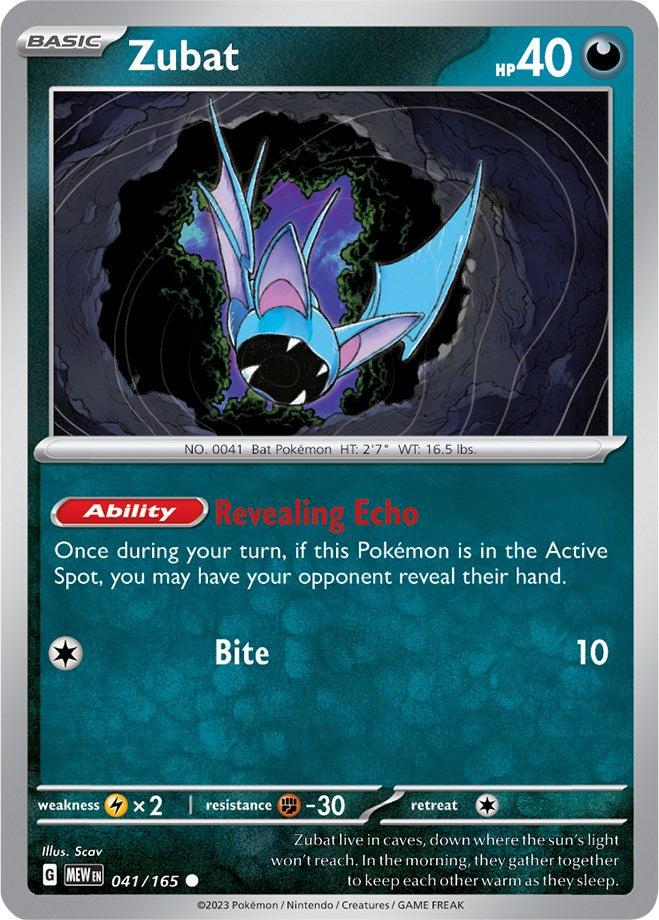 Zubat (041/165) [Scarlet & Violet 151] | Good Games North