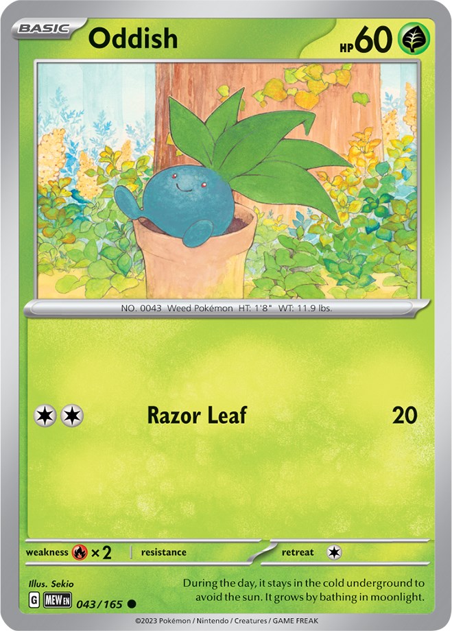 Oddish (043/165) [Scarlet & Violet 151] | Good Games North