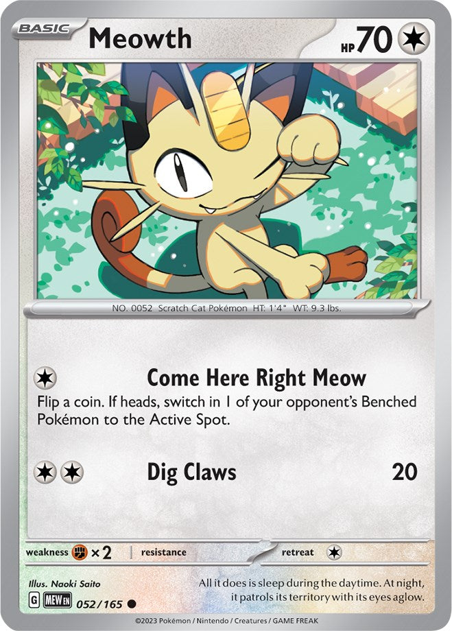Meowth (052/165) [Scarlet & Violet 151] | Good Games North