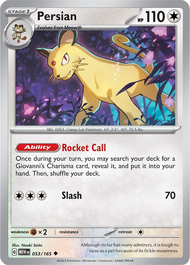 Persian (053/165) [Scarlet & Violet 151] | Good Games North