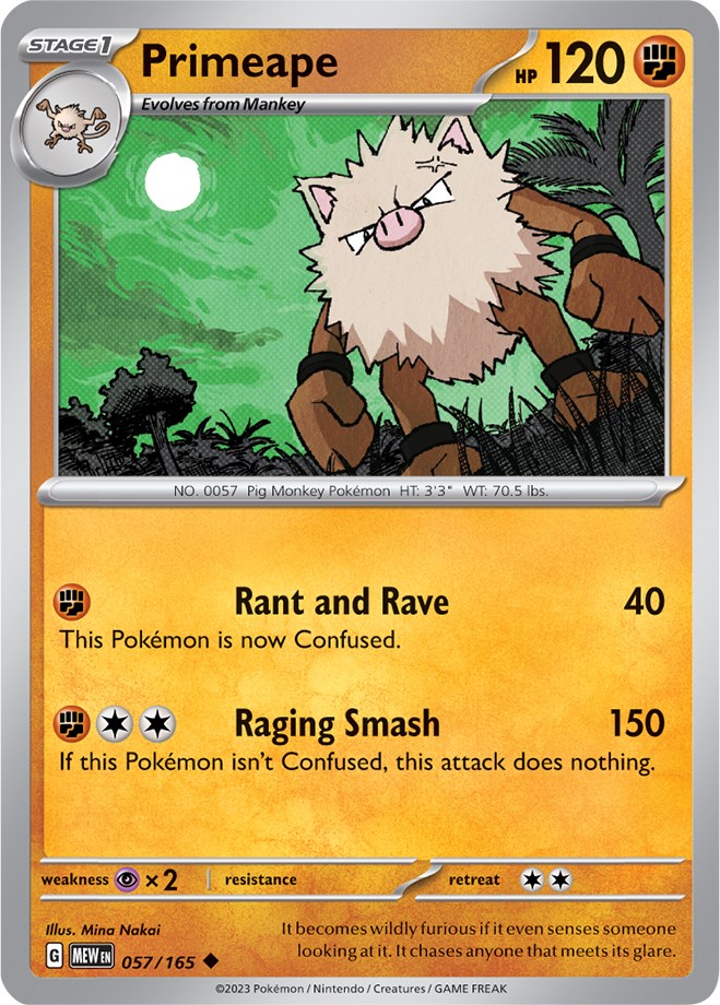 Primeape (057/165) [Scarlet & Violet 151] | Good Games North
