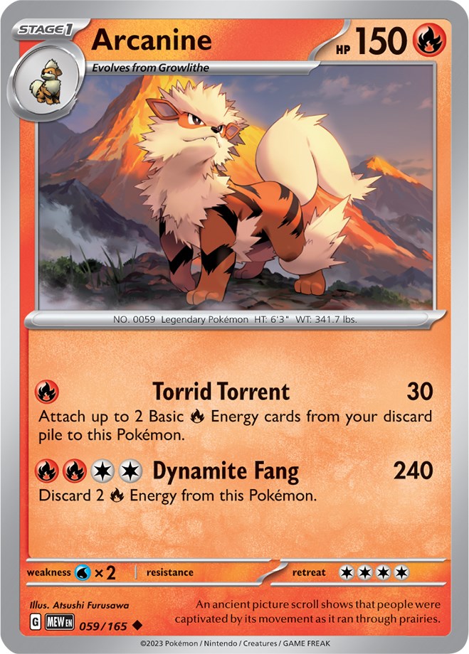 Arcanine (059/165) [Scarlet & Violet 151] | Good Games North