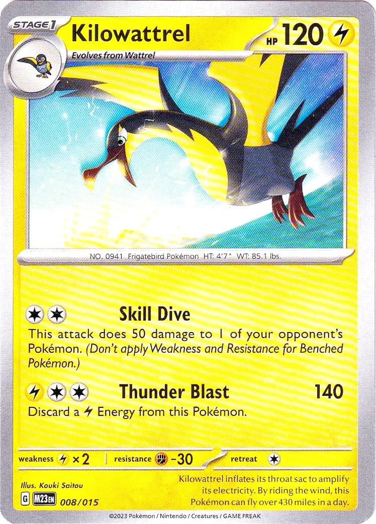 Kilowattrel (008/015) [McDonald's Promos: 2023 Collection] | Good Games North