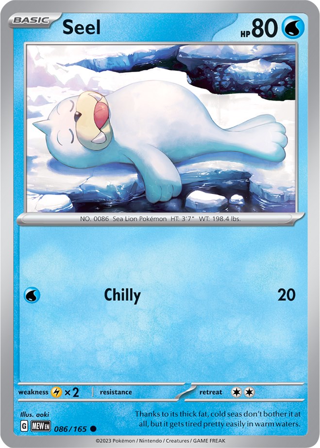 Seel (086/165) [Scarlet & Violet 151] | Good Games North