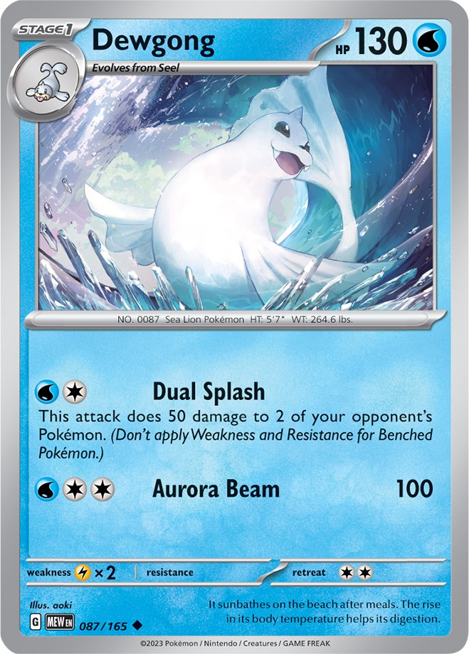 Dewgong (087/165) [Scarlet & Violet 151] | Good Games North