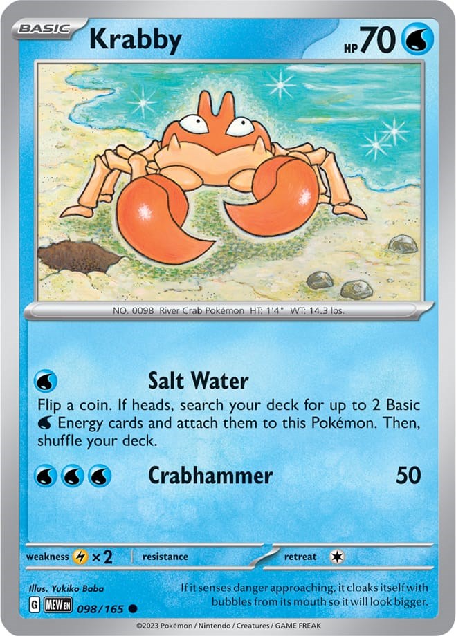 Krabby (098/165) [Scarlet & Violet 151] | Good Games North