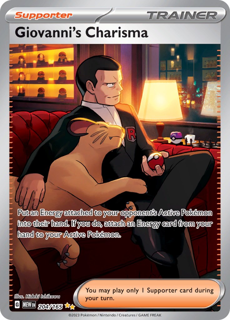 Giovanni's Charisma (204/165) [Scarlet & Violet 151] | Good Games North