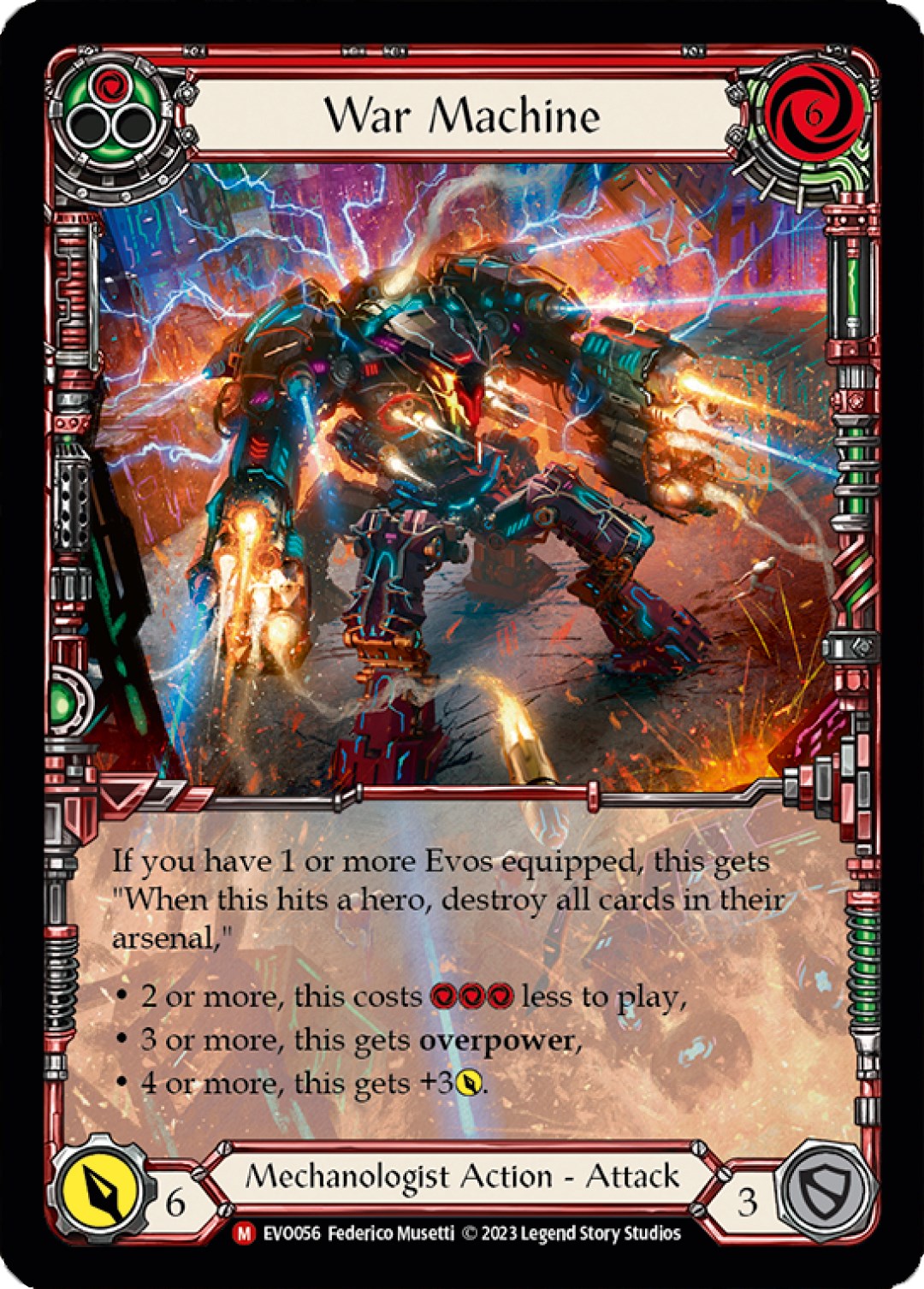 War Machine (Extended Art) [EVO056] (Bright Lights)  Rainbow Foil | Good Games North