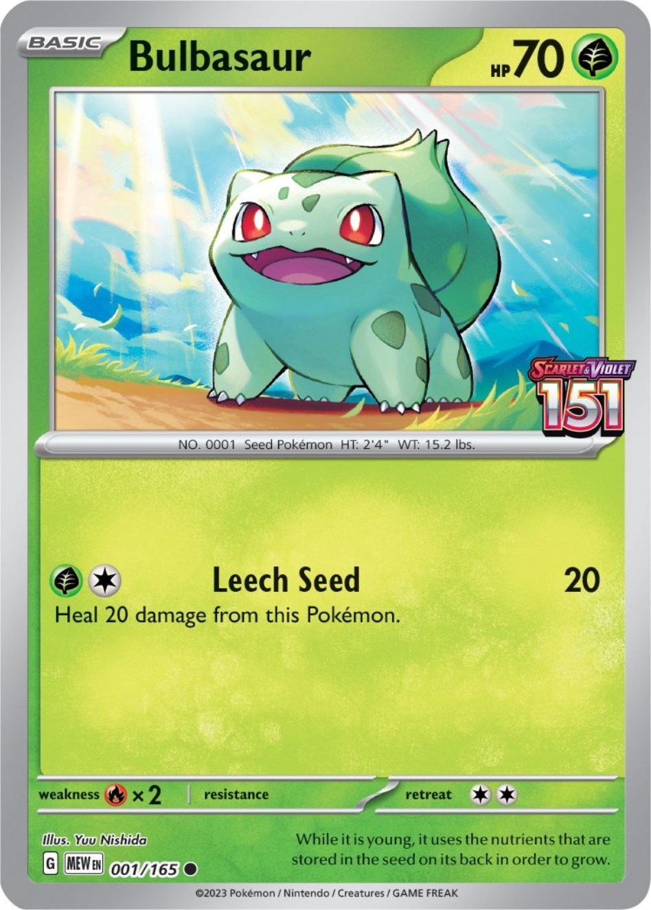 Bulbasaur (001/165) (Best Buy Exclusive) [Scarlet & Violet 151] | Good Games North