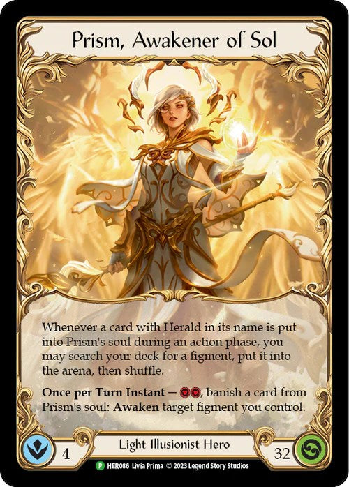 Prism, Awakener of Sol [HER086] (Promo)  Cold Foil | Good Games North