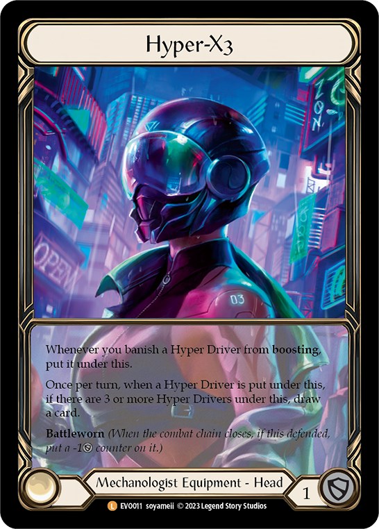 Hyper-X3 (Extended Art) [EVO011] (Bright Lights)  Cold Foil | Good Games North
