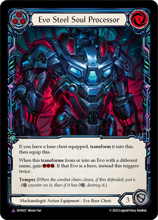 Evo Steel Soul Processor (Marvel) [EVO027] (Bright Lights)  Cold Foil | Good Games North