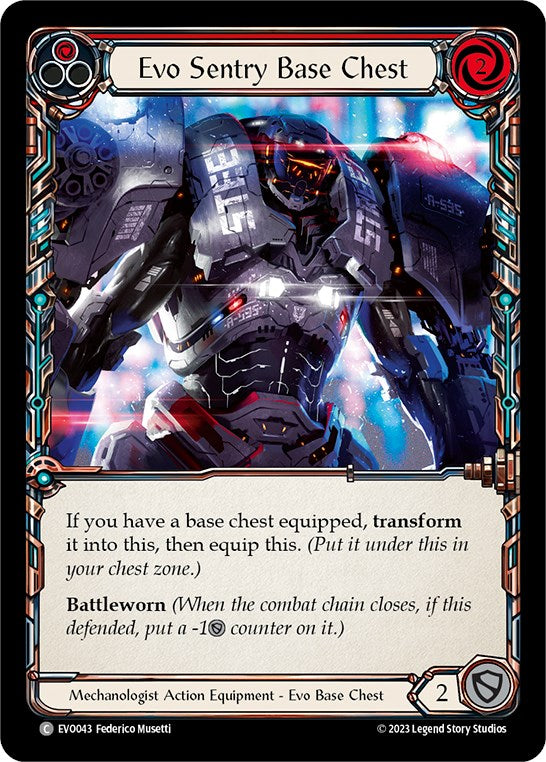 Evo Sentry Base Chest [EVO043] (Bright Lights)  Cold Foil | Good Games North