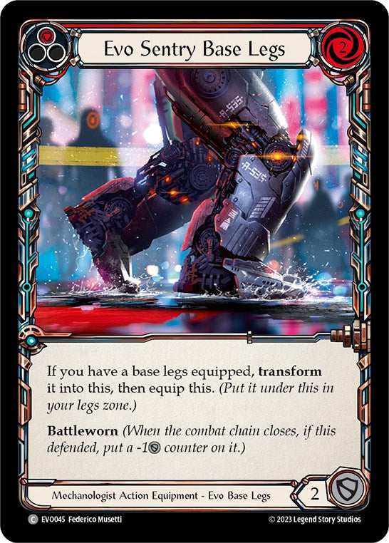 Evo Sentry Base Legs [EVO045] (Bright Lights)  Cold Foil | Good Games North