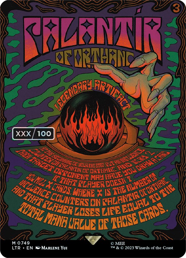 Palantir of Orthanc (Borderless Poster) (Serialized) [The Lord of the Rings: Tales of Middle-Earth] | Good Games North