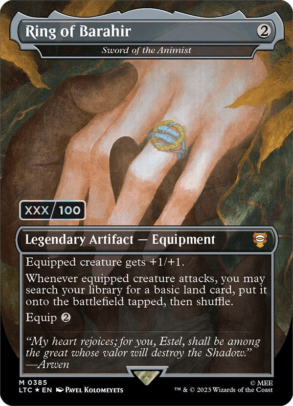 Ring of Barahir - Sword of the Animist (Serialized) [The Lord of the Rings: Tales of Middle-Earth Commander] | Good Games North
