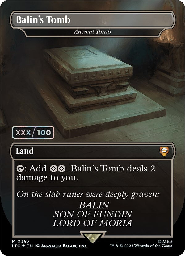 Balin's Tomb - Ancient Tomb (Serialized) [The Lord of the Rings: Tales of Middle-Earth Commander] | Good Games North