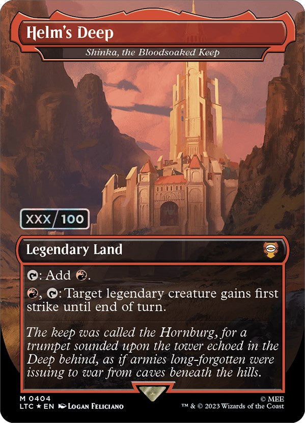 Helm's Deep - Shinka, the Bloodsoaked Keep (Serialized) [The Lord of the Rings: Tales of Middle-Earth Commander] | Good Games North