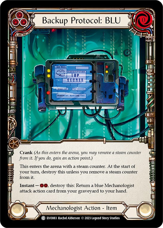 Backup Protocol: BLU [EVO083] (Bright Lights)  Rainbow Foil | Good Games North
