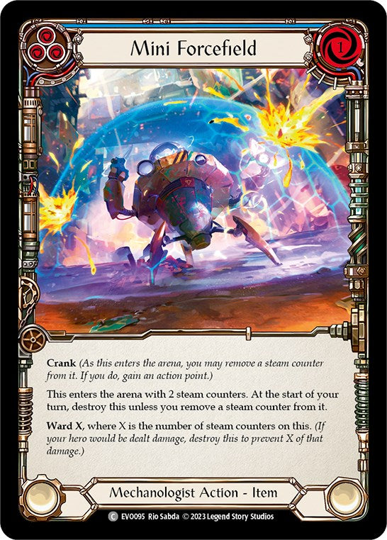 Mini Forcefield (Blue) [EVO095] (Bright Lights)  Rainbow Foil | Good Games North