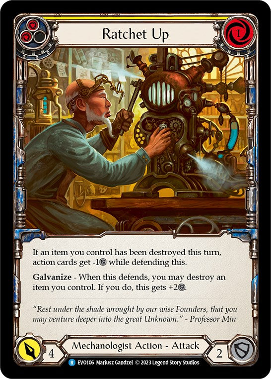 Ratchet Up (Yellow) [EVO106] (Bright Lights) | Good Games North