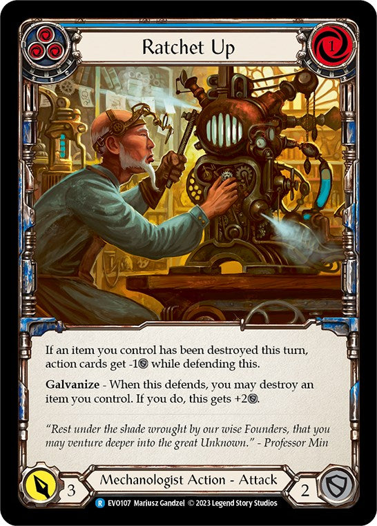 Ratchet Up (Blue) [EVO107] (Bright Lights) | Good Games North