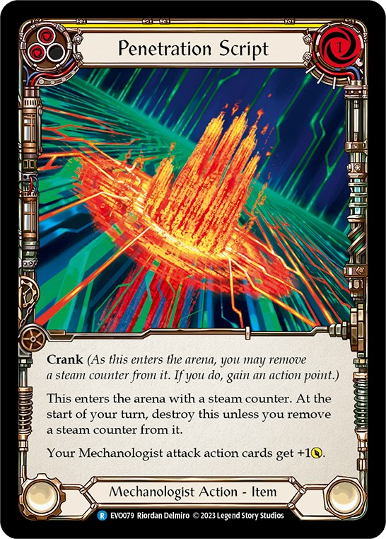 Penetration Script [EVO079] (Bright Lights)  Rainbow Foil | Good Games North