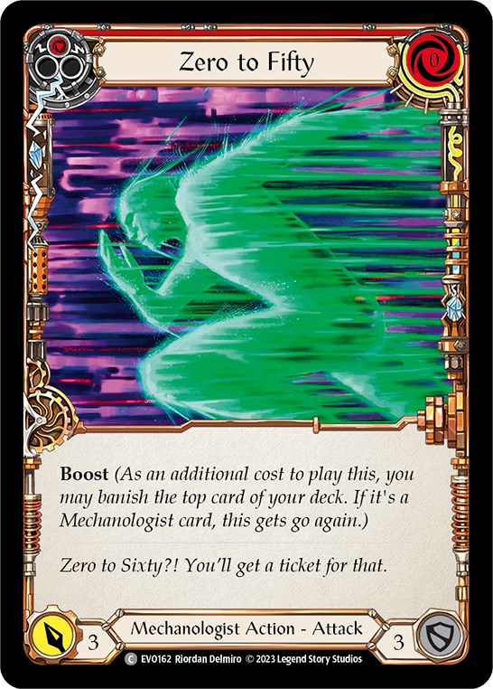 Zero to Fifty (Red) [EVO162] (Bright Lights)  Rainbow Foil | Good Games North