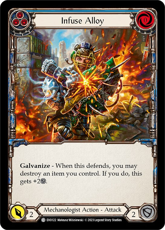 Infuse Alloy (Blue) [EVO122] (Bright Lights)  Rainbow Foil | Good Games North