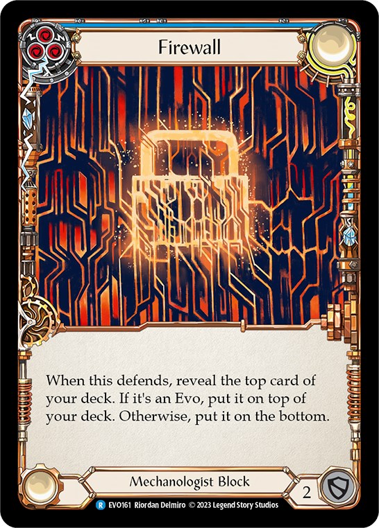 Firewall (Blue) [EVO161] (Bright Lights)  Rainbow Foil | Good Games North