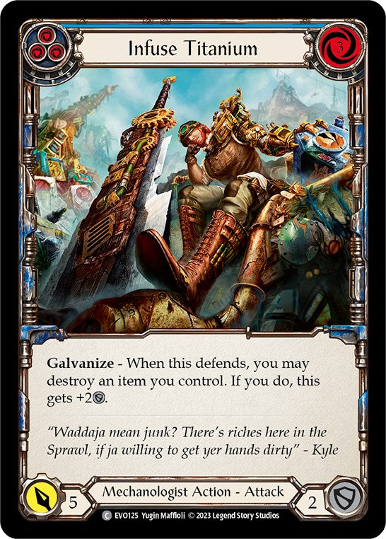 Infuse Titanium (Blue) [EVO125] (Bright Lights)  Rainbow Foil | Good Games North