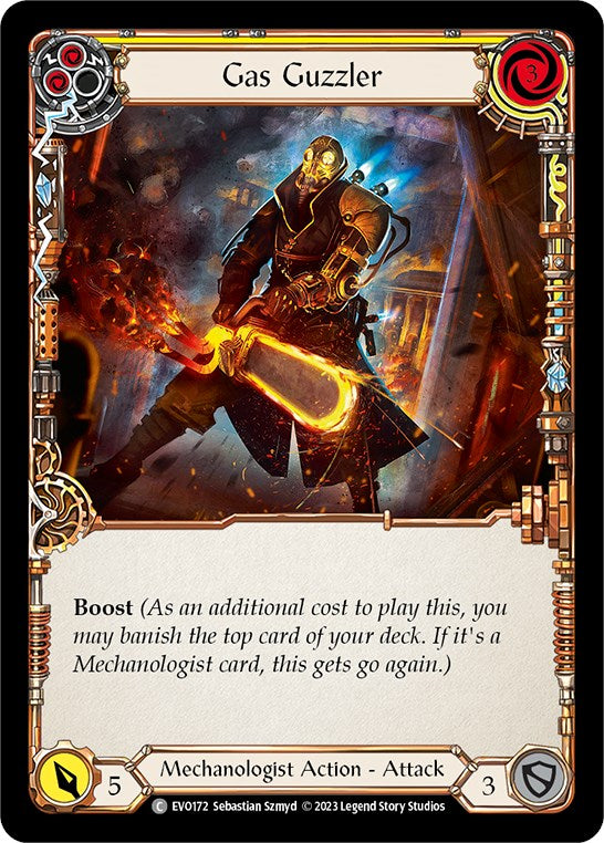 Gas Guzzler (Yellow) [EVO172] (Bright Lights)  Rainbow Foil | Good Games North