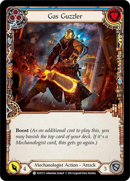 Gas Guzzler (Blue) [EVO173] (Bright Lights)  Rainbow Foil | Good Games North