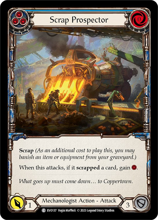Scrap Prospector (Blue) [EVO137] (Bright Lights)  Rainbow Foil | Good Games North