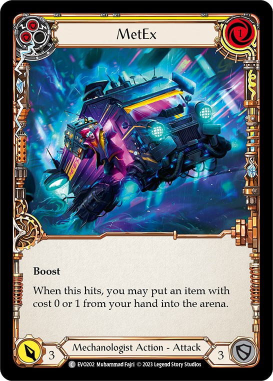 MetEx (Yellow) [EVO202] (Bright Lights)  Rainbow Foil | Good Games North