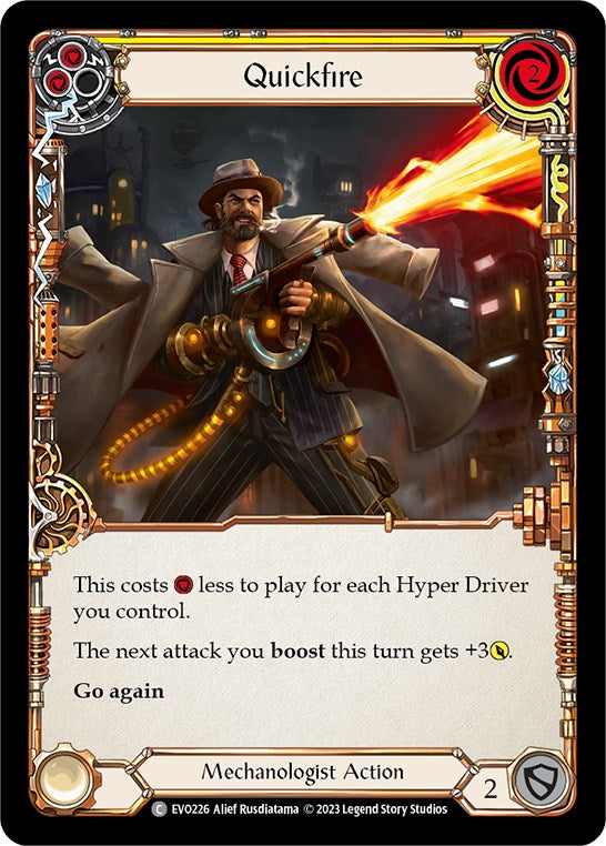 Quickfire (Yellow) [EVO226] (Bright Lights)  Rainbow Foil | Good Games North