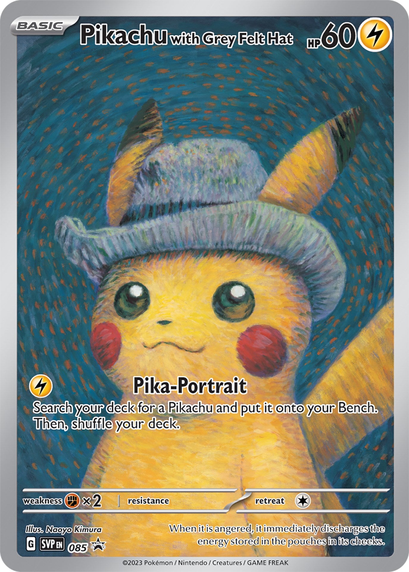 Pikachu with Grey Felt Hat (085) [Scarlet & Violet: Black Star Promos] | Good Games North