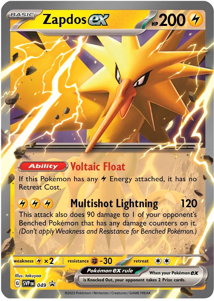 Zapdos ex (049) [Scarlet & Violet: Black Star Promos] | Good Games North