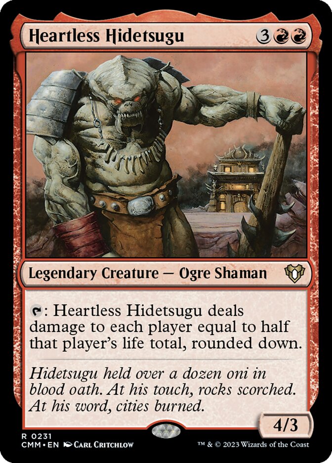 Heartless Hidetsugu 231 (Commander Masters)  - Foil | Good Games North