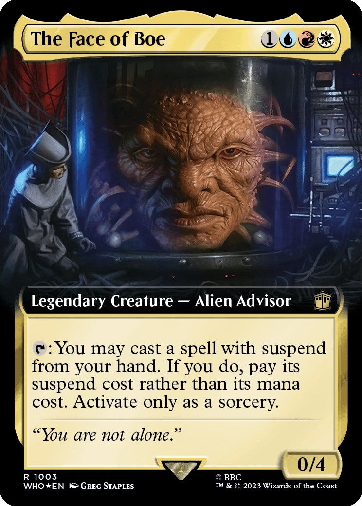 The Face of Boe (Extended Art) (Surge Foil) [Doctor Who] | Good Games North