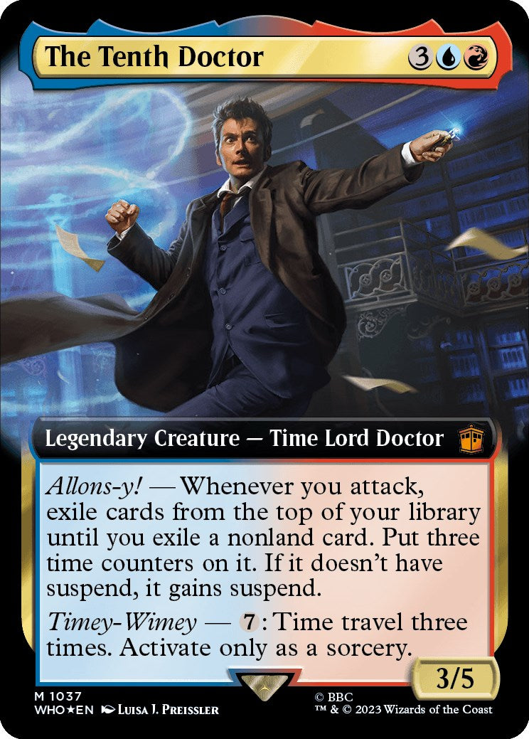 The Tenth Doctor (Extended Art) (Surge Foil) [Doctor Who] | Good Games North