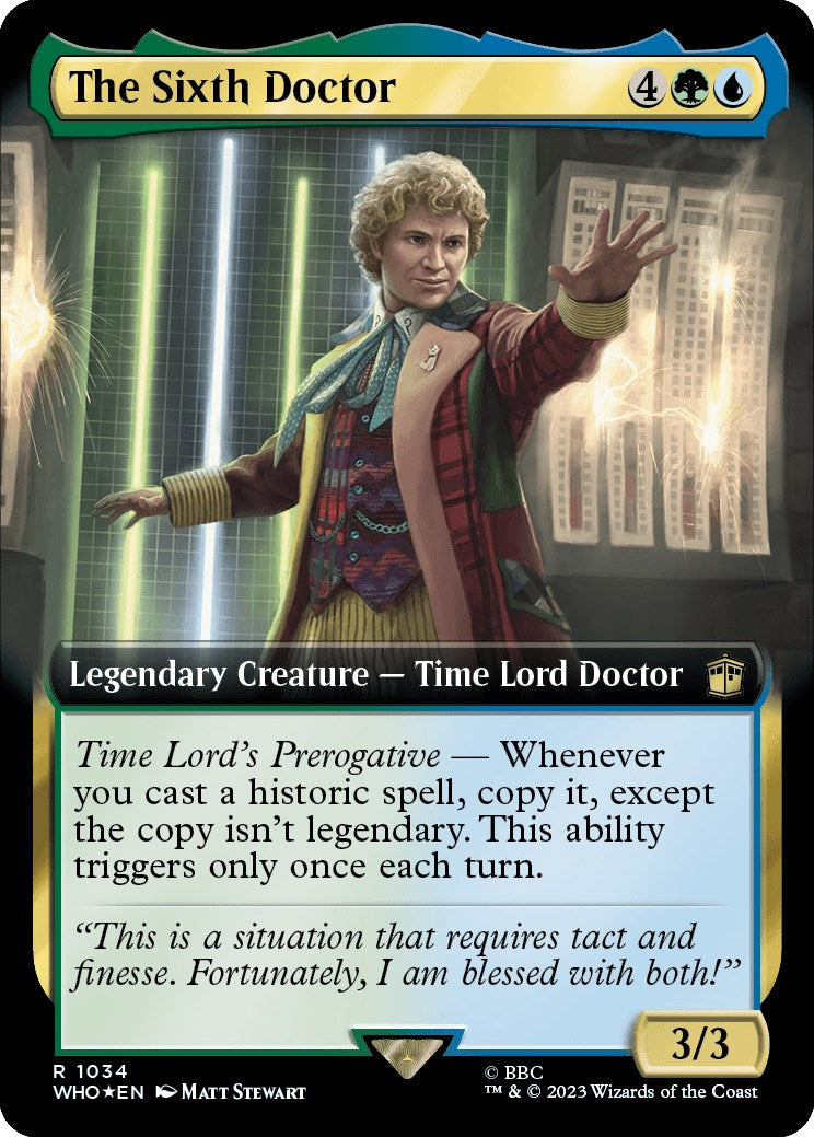 The Sixth Doctor (Extended Art) (Surge Foil) [Doctor Who] | Good Games North