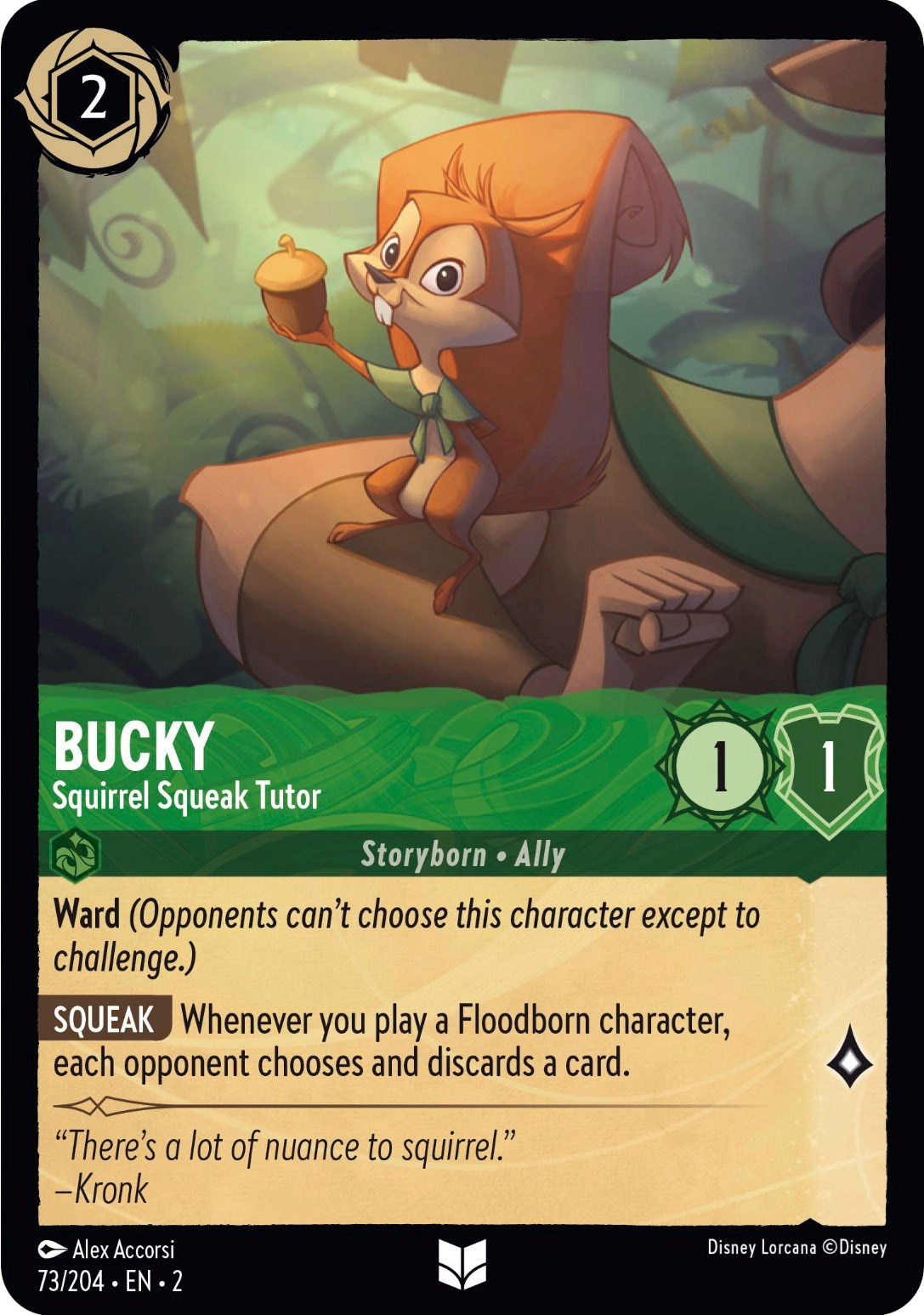 Bucky - Squirrel Squeak Tutor (73/204) [Rise of the Floodborn] | Good Games North