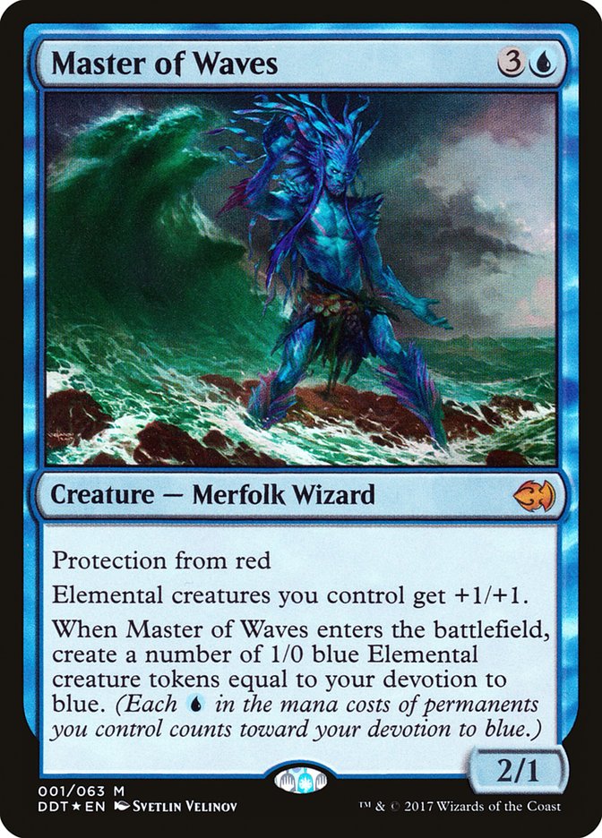 Master of Waves 1/63 (Duel Decks: Merfolk vs. Goblins)  - Foil | Good Games North